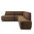 Four Hands Clemence Dining Banquette L Shape 111.5"  Left - Crypton Nomad Mushroom