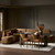 Four Hands Clemence Dining Banquette L Shape 127" - Crypton Nomad Mushroom