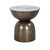 Four Hands Corbett End Table - Creamy Taupe Marble