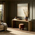 Four Hands Daven Console Table - Rye Medium Burl Oak Veneer