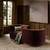 Four Hands Deandra Tete a Tete Chaise - Surrey Plum