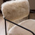 Four Hands Fenn Desk Chair - Champagne Mongolian Fur