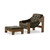 Four Hands Halston Chair w/Ottoman - Dulane Moss