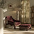 Four Hands Halston Chair w/Ottoman - Nubuck Burgundy