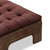 Four Hands Halston Ottoman - Nubuck Burgundy