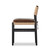 Four Hands Hamlin Dining Chair with Cushion - Havana Brown - Distressed Black Ash