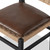 Four Hands Hamlin Dining Chair with Cushion - Havana Brown - Distressed Black Ash