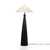 Four Hands Innes Tapered Shade Floor Lamp - Matte Black Cast Aluminum