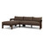 Four Hands Jackson Outdoor 2PC Sectional - LAF Chaise - Ellor Brown