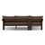 Four Hands Jackson Outdoor 2PC Sectional - LAF Chaise - Ellor Brown
