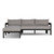 Four Hands Jackson Outdoor Metal 2PC Sectional - LAF Chaise - Concha Fog