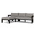 Four Hands Jackson Outdoor Metal 2PC Sectional - LAF Chaise - Concha Fog