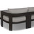 Four Hands Jackson Outdoor Metal 2PC Sectional - RAF Chaise - Concha Fog
