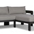 Four Hands Jackson Outdoor Metal 2PC Sectional - RAF Chaise - Concha Fog
