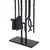 Four Hands Jetta Fire Poker - Hammered Black Iron