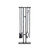 Four Hands Jetta Fire Poker - Hammered Black Iron
