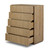 Four Hands Leo 5 Drawer Dresser - Rustic Light Natural Oak