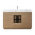 Four Hands Malden Single Wide Vanity - Satin Espresso Oak
