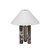Four Hands Medici Table Lamp - Merlot Marble