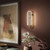 Four Hands Odyssey LG Sconce - Heritage Bronze Brass - Large - Clear Ribbon Glass