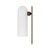Four Hands Odyssey LG Sconce - Heritage Bronze Brass - Large - Opal Matte Glass