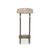 Four Hands Pixie End Table - Grey Stripe Travertine