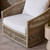 Four Hands Porto Outdoor Swivel Chair - White Aluminum