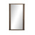 Four Hands Quinley Floor Mirror - Textured Brown Walnut
