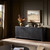 Four Hands Shevall Sideboard - Carved Black Mango