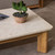 Four Hands Sterling Outdoor Stone Coffee Table - Golden Teak
