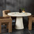 Four Hands Varda Outdoor Dining Table 48" - Coarse Ivory Concrete