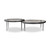 Four Hands Yoko Nesting Set of 2 - Clear Cast Glass