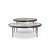 Four Hands Yoko Nesting Set of 2 - Clear Cast Glass