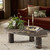 Four Hands Zion Coffee Table - Big Table - Rocky Brown Marble