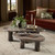 Four Hands Zion Coffee Table Set - Rocky Brown Marble
