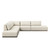Four Hands Adler Outdoor 5PC Sectional - LAF RAF Bumper Chaise - Amalfi Natural
