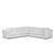 Four Hands Anissa 3PC Corner Sectional - Crypton Nomad Snow