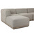 Four Hands Evander Outdoor 4 Pc Sectional W/ Ottoman - Ramiro Ecru