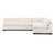 Four Hands Grant 3 PC Sectional - Crypton Nomad Snow