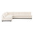 Four Hands Grant 3 PC Sectional - Crypton Nomad Snow