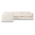 Four Hands Habitat 2 PC LAF Sectional - 115'' - Crypton Nomad Snow