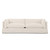 Four Hands Habitat 3 PC Sectionals - 111" - Crypton Nomad Snow