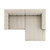 Four Hands Langham Channeled 2PC Sectional RAF Chaise - Crypton Nomad Snow