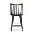 Four Hands Lewis Windsor Counter Stool with Cushion - Black Oak - Counter - Antwerp Natural