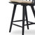 Four Hands Lewis Windsor Counter Stool with Cushion - Black Oak - Counter - Lavon Flint