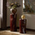 Four Hands Manon Pedestal Set - Glossy Plum Cast Aluminum