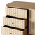 Four Hands Meyer Media Console - Fluted Natural Fleck Raffia
