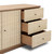 Four Hands Meyer Media Console - Fluted Natural Fleck Raffia