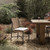 Four Hands Miller Outdoor Woven Dining Chair - Faux Dark Hyacinth