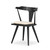 Four Hands Ripley Dining Chair with Cushion - Black Oak - Antwerp Natural